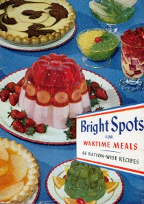Bright spots for wartime meals jell-o advertising cookbook